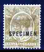 Kenya, Uganda & Tanganyika 1922-27 KG5 75c Script CA over...