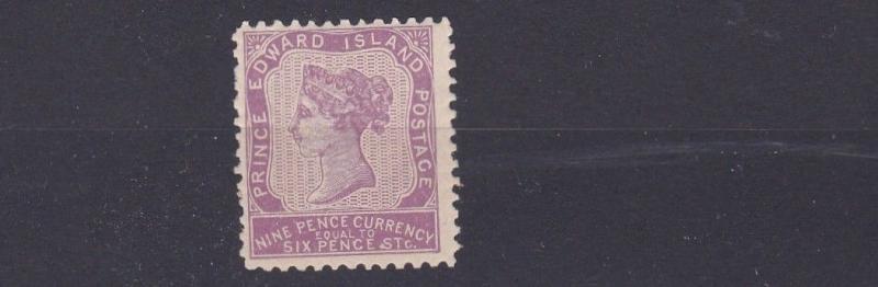 PRINCE EDWARD IS 1862 - 69 SG 19  9D LILAC  MH CAT £120 
