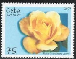 CUBA Sc# 4758  ROSES  flowers plants blossoms 75c 2007 MNH