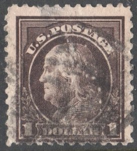 SC#518 $1.00 Franklin Single (1917) Used