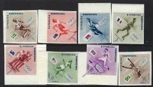 Dominican Republic 479-83 C100-2 MNH IMPERF 550B