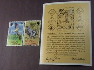 TRISTAN da CUNHA # 317-319 -MINT/NH-COMPLETE SET +SOUVENIR SHEET--QEII--1982