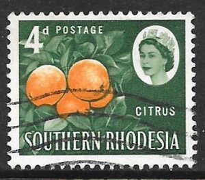 Southern Rhodesia 99: 4d Oranges, used, F-VF