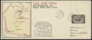 1932 Hand Painted Maps On Ft Resolution - Great Bear Lake Flights #3247a,d