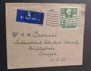 1945 Cover From Bromley England to Hillsboro Oregon USA Air Mail