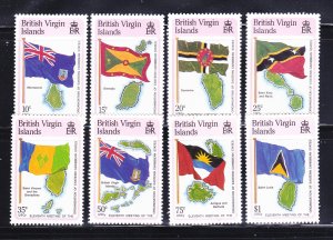 Virgin Islands 577-584 Set MNH Flags