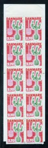 Denmark 749 MNH, Tree Planting Campaign Complete Booklet from 1984.