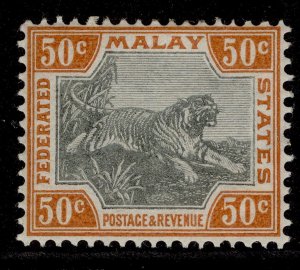 MALAYSIA - Fed Malay QV SG22a, 50c grey & orange-brown LH MINT. Cat £120. WMK CA