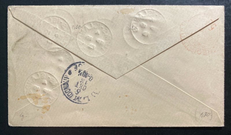 1913 Turks & Caicos Island Registered Cover To Ulm Germany