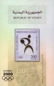 Republic of Yemen - 2000 Sydney Olympics - Souvenir Sheet - MNH