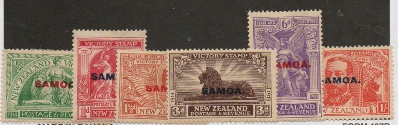 Samoa 136-141 Set Mint hinged
