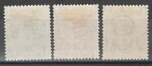 BAHAMAS 1938 KGVI 2D 3 COLOURS