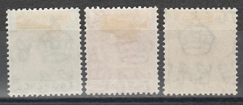 BAHAMAS 1938 KGVI 2D 3 COLOURS