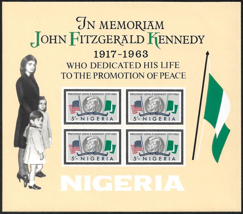 Nigeria 1964 Scott # 161a Mint NH Souvenir Sheet. Ships Free With Another.