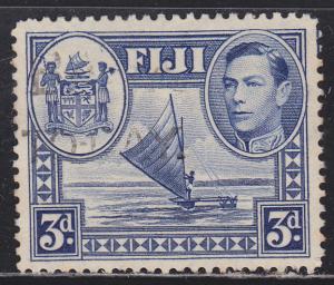 Fiji 122 Outrigger Canoe & Arms 1938