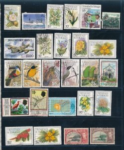 D388025 Trinidad & Tobago Nice selection of VFU Used stamps