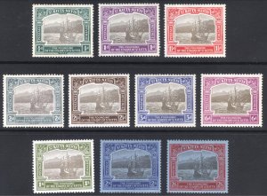 St Kitts Nevis 1923 1/2d-2s6d Tercentenary Scott 52-61 SG 48-57 MLH Cat $160