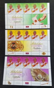 Malaysia Installation H.M Agong XII 2002 Royal Headgear Weapon (stamp title) MNH