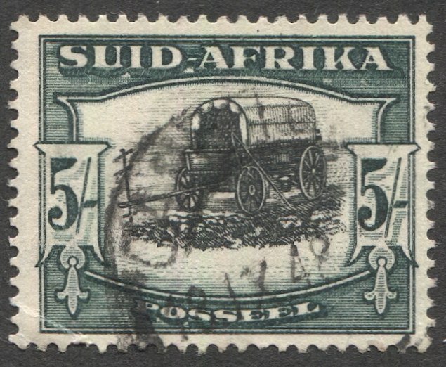 SOUTH AFRICA 1933 Sc 64b  5sh  VF Used Die I, corner crease