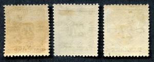 Denmark Scott 151, 153 & 154, MH.  SCV $15.75