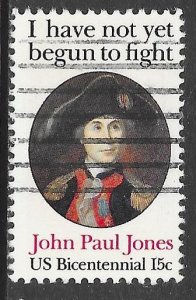 USA 1789: 15c John Paul Jones I have not yet begun to fight, used, VF