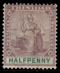 TRINIDAD QV SG114, ½d dull purple & green, M MINT.