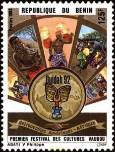 163384 MNH BENIN 1993 PRIMER FESTIVAL DE LAS CULTURAS VUDU OUIDAH '92