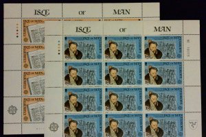 GB Isle of Man Stamps: 1982 Europa Issue #212-213; Full Sheets/12; Set/2 MNH