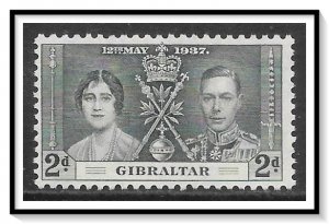 Gibraltar #105 Coronation Issue NG