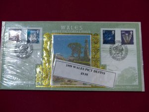 Great Britain First Day Cover 1999 8 Jun Wales Pictorial Defins Porthmerrion Can