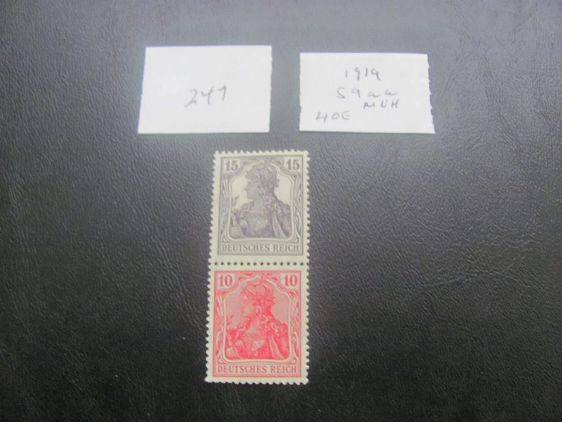 Germany 1919 mnh MI. S9aa  BOOKLET XF 40 EUROS  (247)
