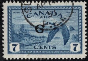 CAN SC #CO2 U 1950 7c Canada Geese/G ovprt CV $12.50