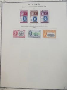 EDW1949SELL : ST HELENA Very nice Mint & Used collection on album pgs. Cat $1056