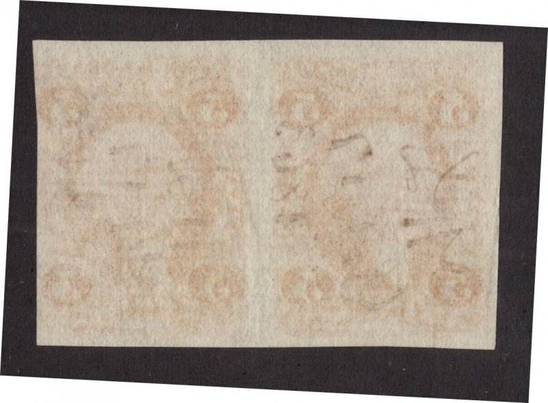 U.S. - R25a Pair-  Left stamp EXTRA FINE - Used