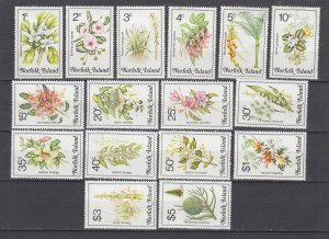 J44158 JL Stamps 1984 norfolk island mh set #323-38  flowers