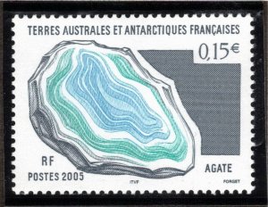 FRENCH ANTARCTIC 2005 Agate; Scott 344, Yvert 404; MNH