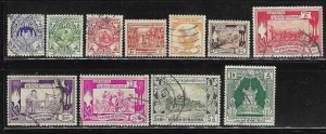 Burma 1949 Throne Rice Planting Dances Sc 102-112 Used A1673