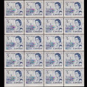 CANADA 1967 - Scott# 458b QEII Pane Set of 1 NH