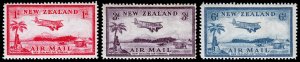 New Zealand Scott C6-C8 (1935) Mint LH VF Complete Set, CV $18.35 M