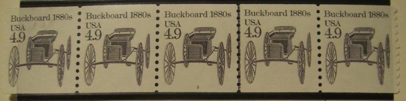 Scott 2124, 4.9 cent Buckboard, PNC5 #3, MNH Transportation Beauty