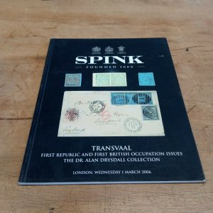 Transvaal stamp publication auction catalogue Spink Drysdall collection 