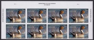 US RW91 Northern Pintail $25 header plate block 8 MNH 2024-2025
