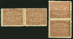 HONDURAS #179 Tête-Bêche Pairs 20c Latin America Postage Stamps Mint LH OG