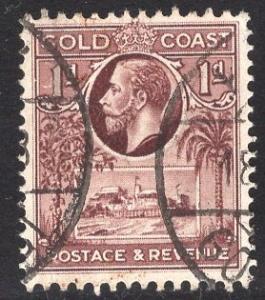 Gold Coast  #99  1928   used  Castle  1d.