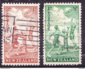 NEW ZEALAND 1940 KGVI Health Pair SG626/627 Used