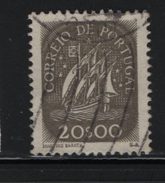 PORTUGAL, 630, USED, 1943, ANCIENT SAILING VESSEL