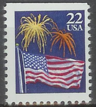 2276a Flag and Fireworks F-VF MNH single stamp