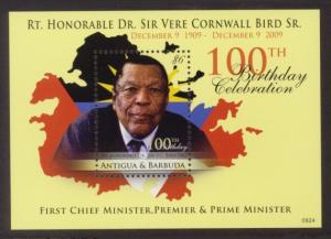 Antigua Sc# 3065 MNH 100th Birthday of V.C. Bird (S/S)