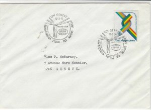 Geneva United Nations 1976  stamps cover ref 21655
