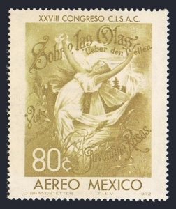 Mexico C407 two stamps, MNH. Mi 1381. Societies of Authors and Composers, 1972.